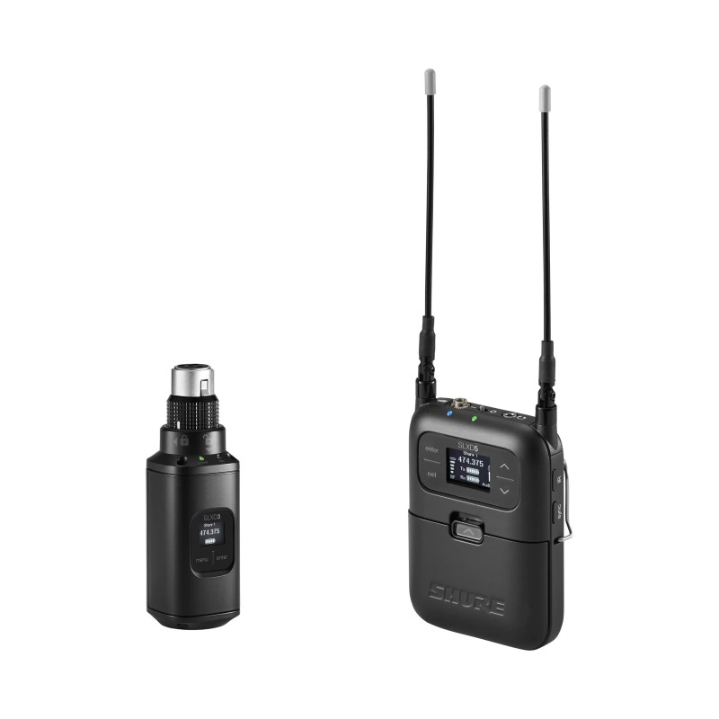 SLXD35-G59 - Cyfrowy nakamerowy system bezprzewodowy z nadajnikiem typu Plug-On (470-514 MHz)SHURE